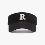 Black Sunblock Cotton Sports Hat - Image 5