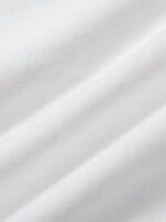 White High-Waisted Pleated Cotton-Linen Shorts - Image 9