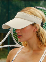 Off White Sports Sun Visor Cap - Image 2