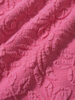 Pink Jacquard Underwire Triangle Bikini Top - Image 8