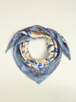 Blue Print Square Scarf - Image 2
