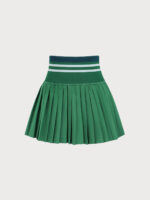 Green Pleated Pockets Sports Skirt - Image 7