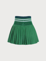 Green Pleated Pockets Sports Skirt - Image 8