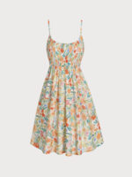 Floral Strap Beach Dress - Image 6