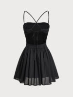 Black Ruffled Low-Back Beach Dress - Image 8