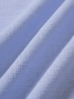 Pale Blue Smocked Strap Cutout Waist Beach Dress - Image 10